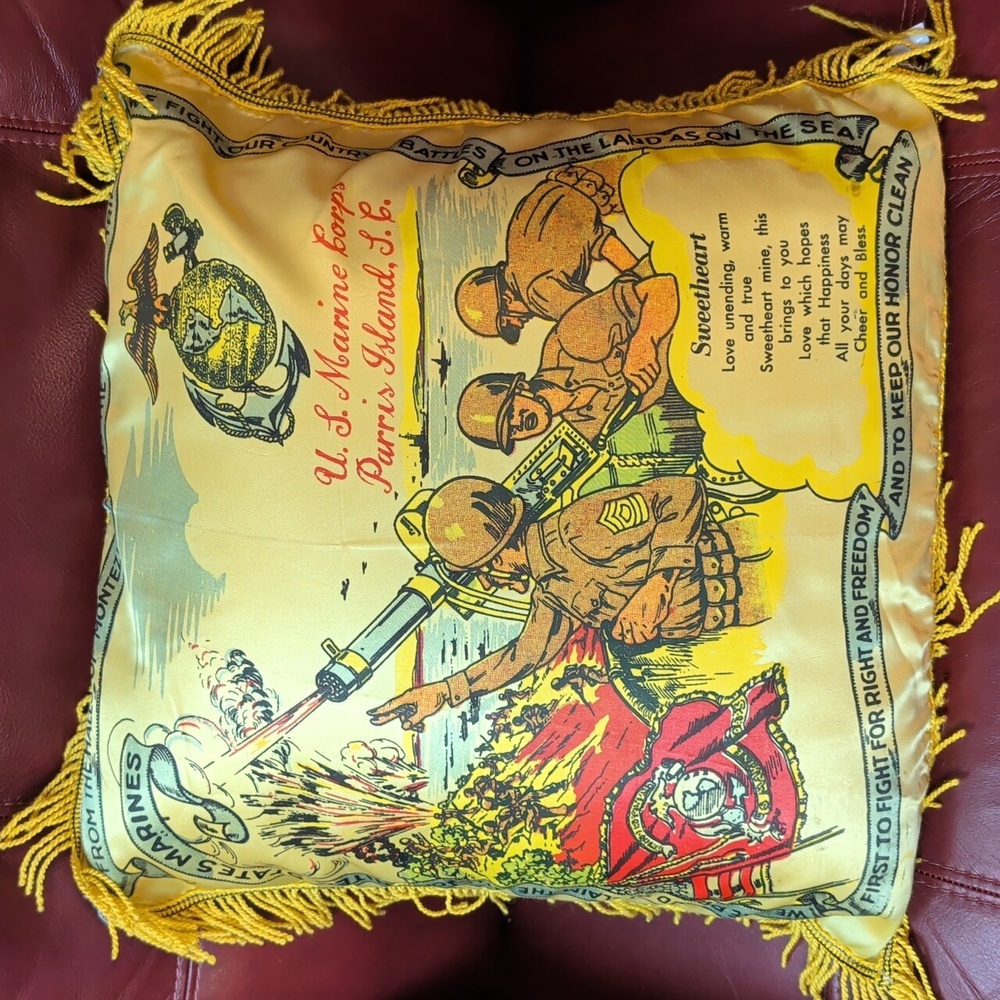 U.S. Marine Corps Decorative Pillow Parris Island S.C.